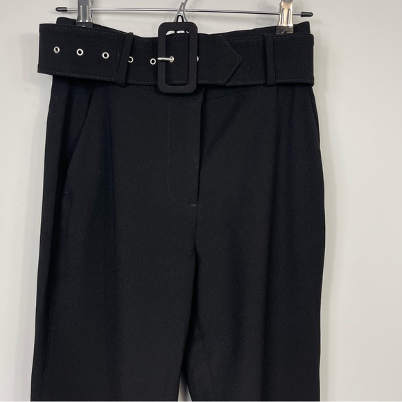 Lovers + Friends Keri Flared Bootcut Pants Trousers Slacks in Black Wide Belt XS - Picture 5 of 14